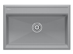 Paulmark STEPIA-750 Мойка для кухни 75х51 искусственный гранит, серый дым. PM117551-GRS