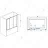 RGW SC-41 Шторка на ванну 170х150 раздвижная, хром, стекло прозрачное Easy Clean. 04114117-11