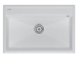Paulmark STEPIA-750 Мойка для кухни 75х51 искусственный гранит, белый. PM117551-WH