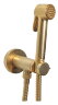 BOSSINI PALOMA BRASS Комплект гигиенический: прогрессивный смеситель, лейка с клапаном подачи воды, шланг 125 см, сатинированное золото. E37005B.043