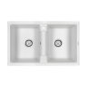 Paulmark ZWILLING Мойка для кухни 81х50 искусственный гранит, белый. PM238150-WH