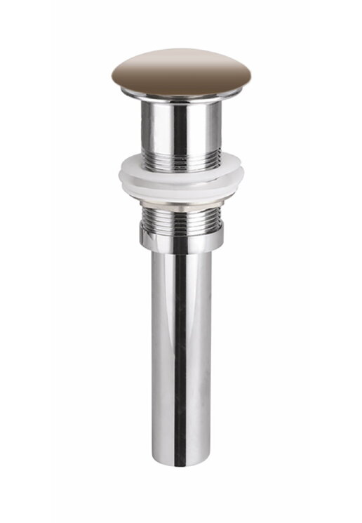 CERAMICA NOVA Донный клапан без перелива с керамической накладкой с системой "Click-Clack", капучино матовый.  CN2000MC