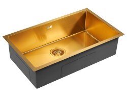 Paulmark VALDE Мойка для кухни 74х44 брашированное золото PM217444-BG