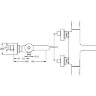 JACOB DELAFON SINGULIER Смеситель термостатический для ванны, хром. E10870-CP