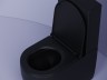 CERAMICA NOVA METROPOL Унитаз безободковый с бачком и сиденьем Soft-Close, чёрный матовый. CN4001MB