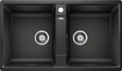 BLANCO ZIA 9 Compact Мойка для кухни 86х50 SILGRANIT® PuraDur®, чёрный. 526029