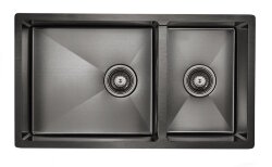 Paulmark OSSER Мойка для кухни 78х44, воронёная сталь. PM527844-GM