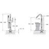 JACOB DELAFON STILLNESS Напольный смеситель для ванны. E97344-CP. Схема.