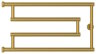 Сунержа Полотенцесушитель водяной High-Tech model "G+" 320х650, матовое золото. 032-4051-3265