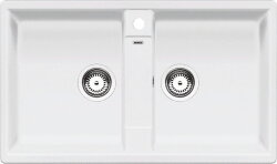 BLANCO ZIA 9 Compact Мойка для кухни 86х50 SILGRANIT® PuraDur®, белый. 516678