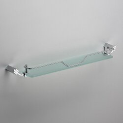 SCHEIN WATTEAU Полка стекло с фигурным ограничителем (NL129E)