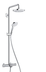 HANSGROHE Croma Select E 180 2jet Showerpipe для ванны, белый/хром. 27352400