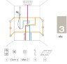 BOSSINI OKI Термостат встраиваемый на 2-5 потребителей, внешняя часть, чёрный матовый. Z00002.073