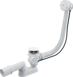 AlcaPlast Слив-перелив для ванны полуавтомат, 80 см, белый. A51BM-80