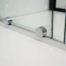 RGW SC-46 Шторка на ванну 100х150 распашная, сдвижная, хром, стекло прозрачное Easy Clean. 06114610-11